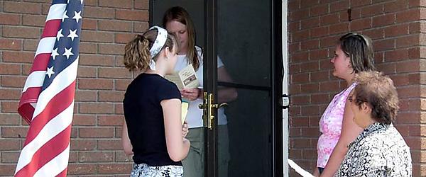 Door to door visitation