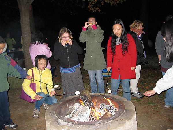 Roasting marshmallows