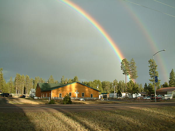rainbows over the church