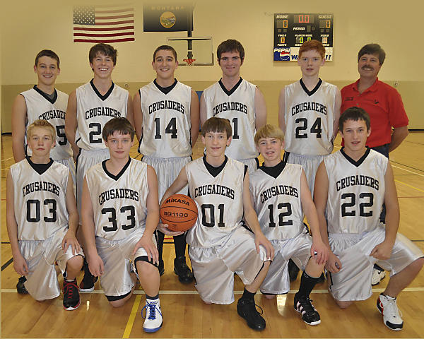Crusader JV Boys Basketball Team