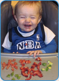 Spencer loves to eat The Healthy Edge way