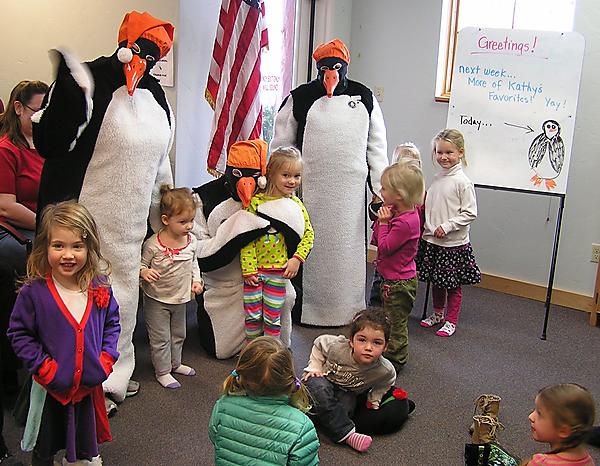 WINTER CARNIVAL PENGUINS VISIT FOR STORYTIME