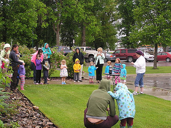 DESPITE THE RAIN AND COOL WEATHER THE SUMMER READING PROGRAM WENT OFF WITH A BANG