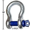 1 1/2" Shackle \u2014 17 ton