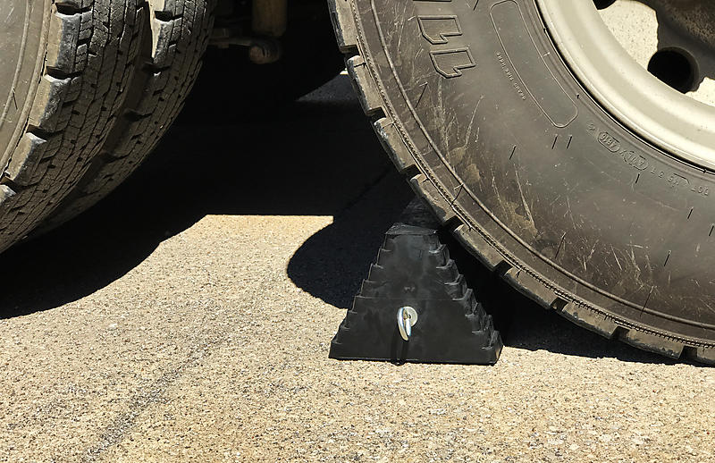 Rubber Wheel Chock — Shippers Supplies