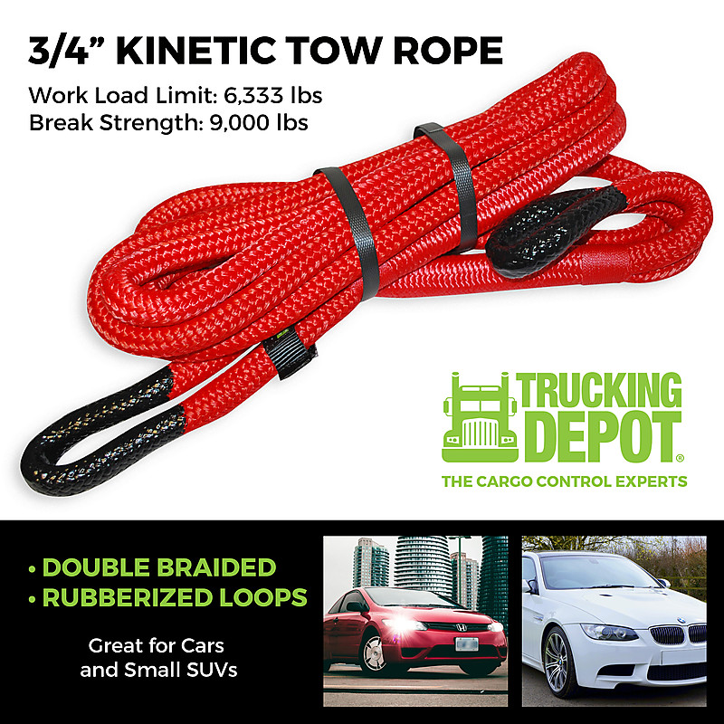 Red Kinetic Rope 3/4