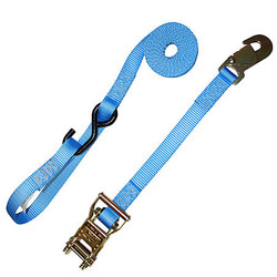 1" Extra Heavy Duty Ratchet Strap with Snap Hook, S-Hook, & Loop