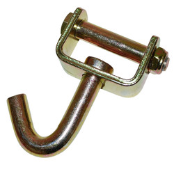2" Swivel J-Hook for Webbing — LONG