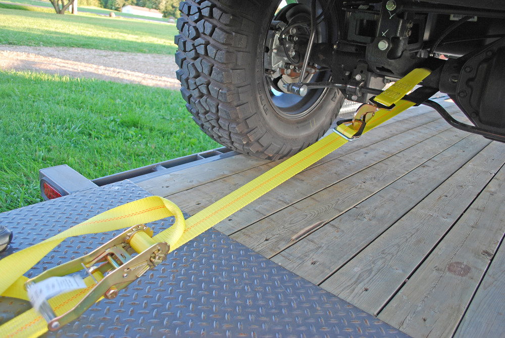 How Axle Straps Work 8211 Securing SUV  Trucking Depot