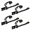 1" x 8' CAMO Ratchet Strap with 5" Loops — 4 PACK