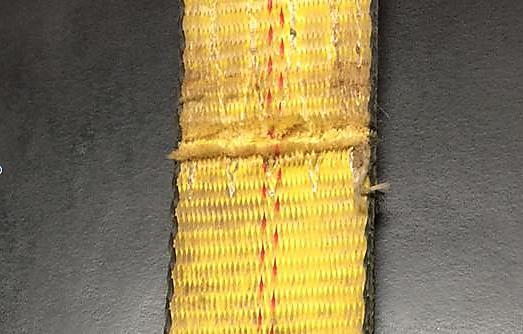 Tie Down Webbing Damaged Picture