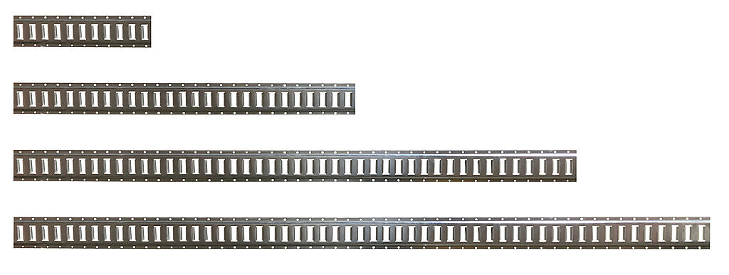 E Track Rails Different Lengths Comparison