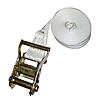2" White Seatbelt Endless Loop Ratchet Strap