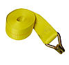 4" x 27' Yellow Winch Strap with Wire Hook | RatchetStrapsUSA