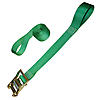 2" Ratchet Strap with Loops Green