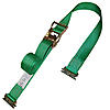 2 inch Custom Ratchet Strap with E Track Fittings Green 