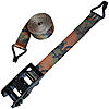 2" Ratchet Strap with Black Wire Hooks and Black Ratchet
