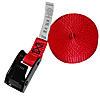 1" Red Heavy Duty Endless Loop Cambuckle Strap w/ Black Cambuckle
