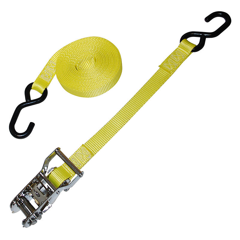 1" Heavy Duty Ratchet Strap with SHooks
