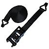 2" Ratchet Strap with Black Wire Hooks and Black Ratchet