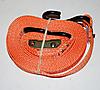 1" x 15' Heavy Duty Cambuckle Strap with S-Hooks - ORANGE