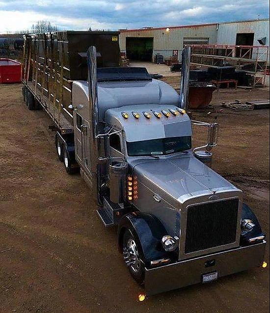 truck straps in use on semi truck