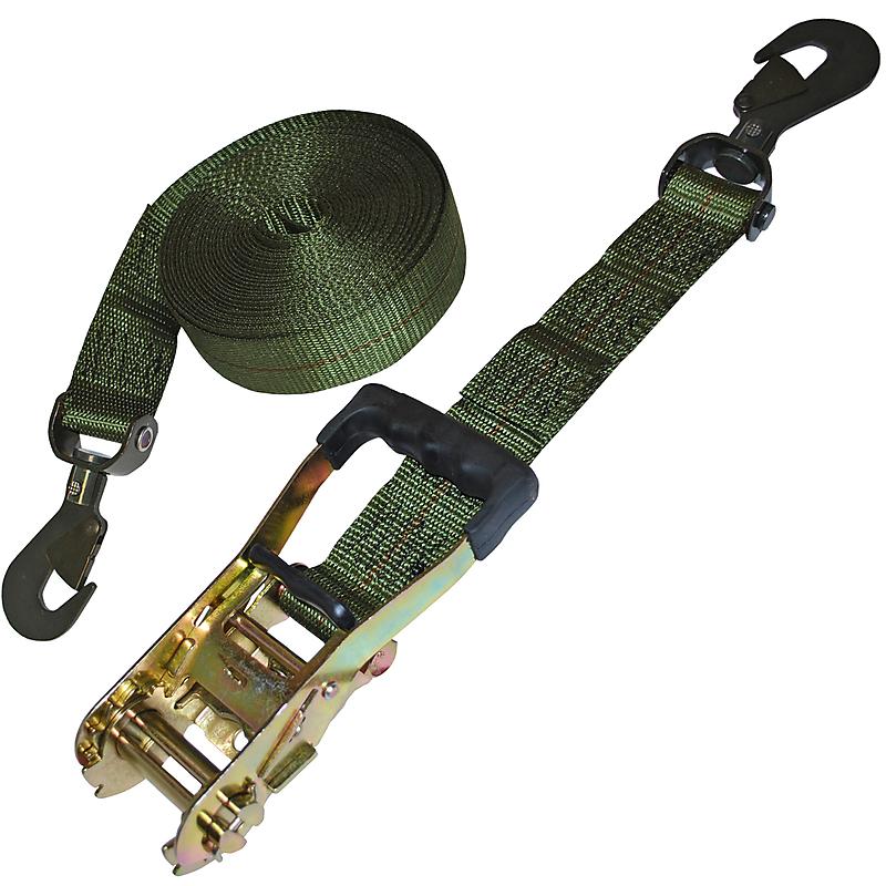 2" Custom Ratchet Strap with Swivel Snap Hooks