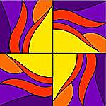 Quilt pattern - Curve Block 1