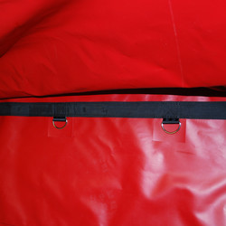 6' x 6' x 6' RED Heavy Duty Coil Tarp - 18 oz