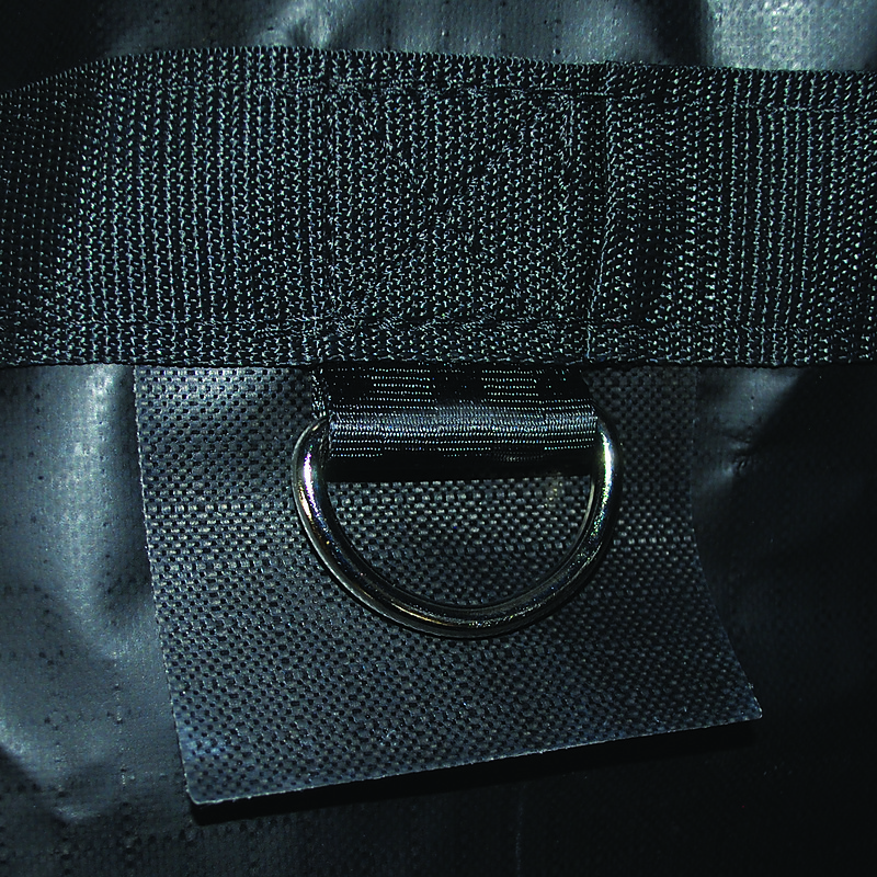 24' x 27' BLACK Lumber Tarp with 8' x 8' Drop - 14 oz