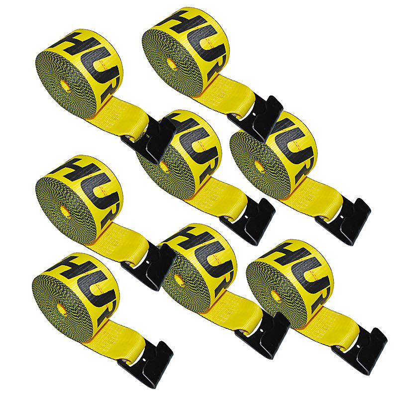 4" x 30' Winch Strap with Flat Hook - 8 PACK