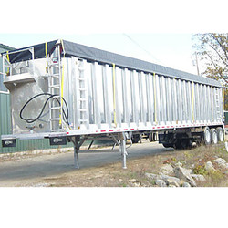 129" x 45' Black Mesh & Vinyl Roll Tarp w/Front & Rear Flaps
