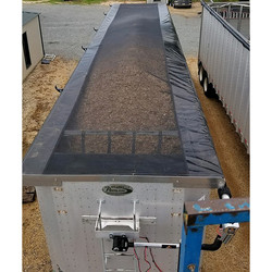 Black Mesh and Vinyl Roll Tarp
