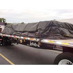 20' x 27' BLACK HD Lumber Tarp with 6' x 8' Drop – 18 oz