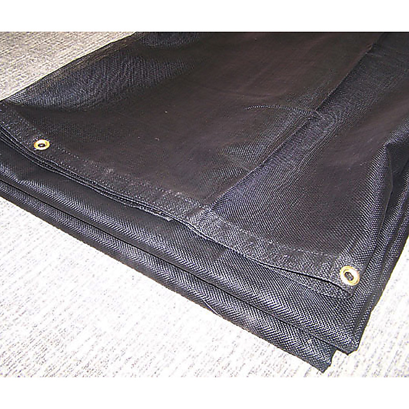 7' x 22' Black Mesh Dump Tarp