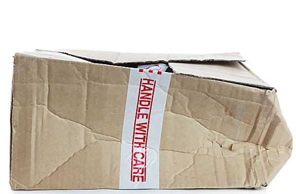 Boxes that have become damaged during a move