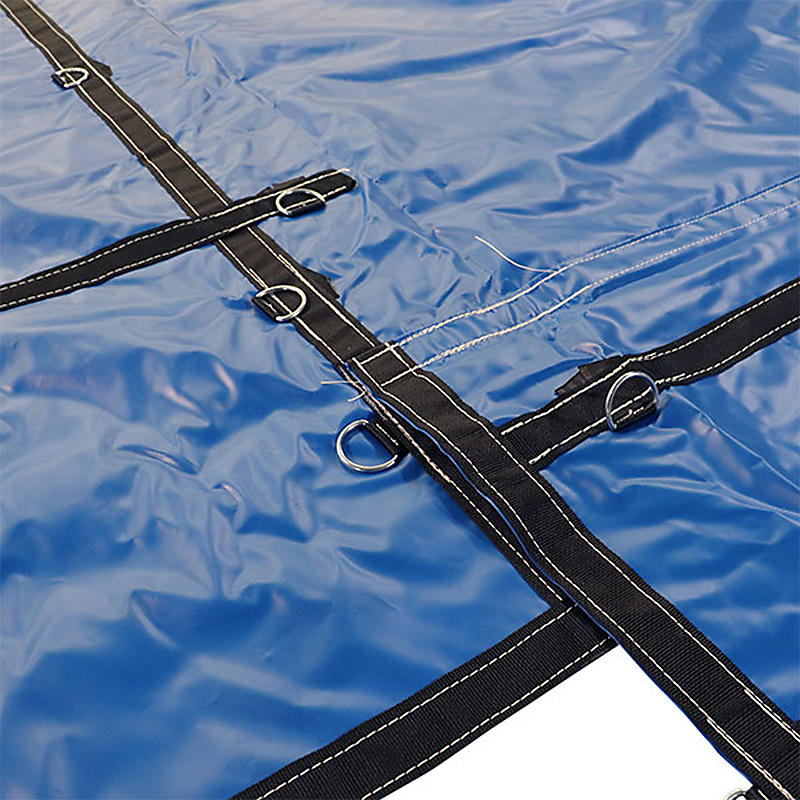 26' x 16' with 4' Drop Lumber Tarp BLUE Lumber Tarps Lodi Metals