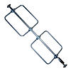 Heavy Duty Round Ratcheting Bar w/Welded Feet & Bolt-on Hoops