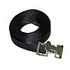 1" Push Release Black Endless Loop Strap
