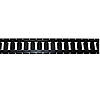 10' Black Horizontal E-Track Section | E Track Rail Systems | Lodi Metals 