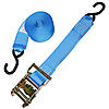 Blue 2 inch Ratchet Strap with Vinyl Coated S-Hooks | Lodi Metals 