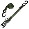 1" x 15' Heavy Duty Stainless Ratchet Strap w/S Hooks
