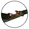  1" Heavy Duty Ratchet Strap w/J-Hook & D-Ring