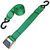 Green 2 inch Cambuckle Strap with Vinyl Coated S-Hooks | Lodi Metals 