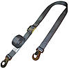 Gray 2 inch Cambuckle Strap with Flat Snap Hooks | Lodi Metals 