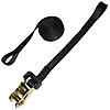 Black 1 inch Extra Heavy Duty Ratchet Strap with Loops | Ratchet Straps | Lodi Metals 