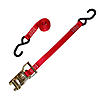 Red 1 inch Custom Ratchet Strap with S Hooks | Ratchet Straps | Lodi Metals 