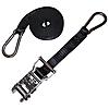 1" Stainless Steel Ratchet Strap with Stainless Carabiner