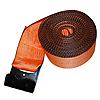 4" Orange Winch Strap w/ Flat Hook and Edge Protection