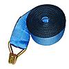 4" Blue Winch Strap w/ Wire Hook and Edge Protection